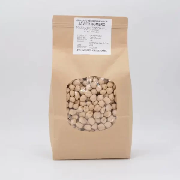 garbanzo mexicano con cultivo controlado