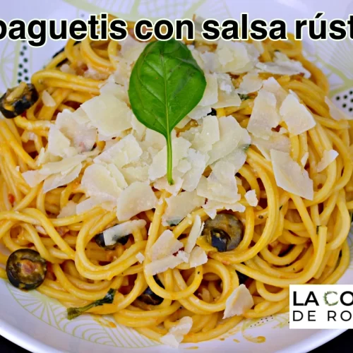 Espaguetis Con Salsa Rustica Principal
