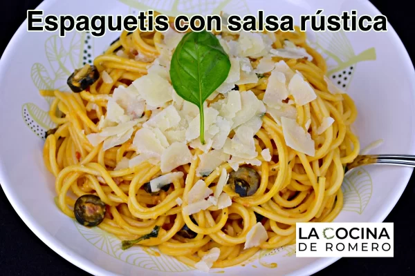 Espaguetis Con Salsa Rustica Principal