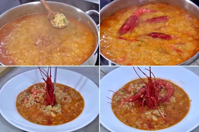 Arroz Caldoso Con Carabineros Paso 17 A 20