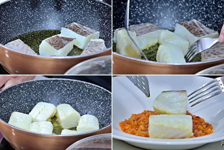 6 Bacalao Con Manitas De Cerdo Paso 9 A 12