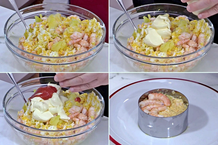 Ensaladilla De Gambas Paso 5 A 8
