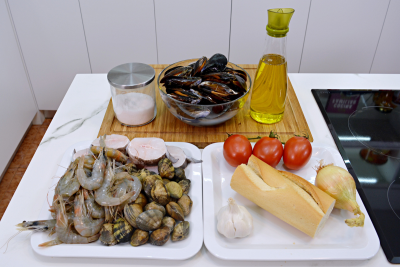 Sopa De Pescado Y Marisco Paso Ingredientes