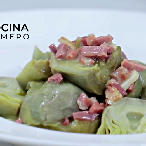 Alcachofas Con Jamón