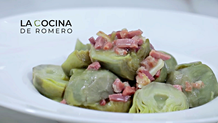 Alcachofas Con Jamón