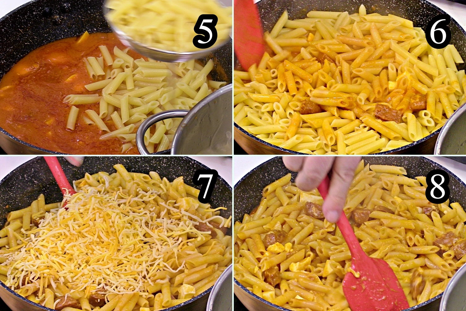 Macarrones Con Chorizo Pasos 5 8